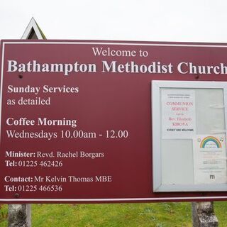 Bathampton Methodist Church sign