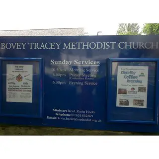 Bovey Tracey Methodist Church sign