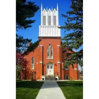 Tabor Congregational UCC - View of church from Elm Street side, Tabor, Iowa