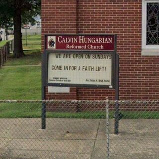 Calvin Hungarian Reformed Church of Woodbridge church sign