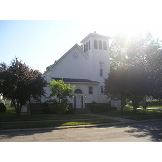 Church view from Erie Ave