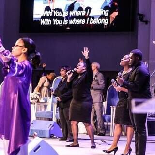 Sunday worship at City of Praise