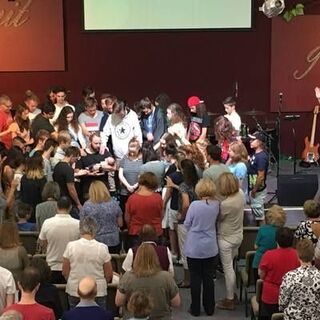 Commissioning our new Youth and Young Adults Pastor, Blair Keeble