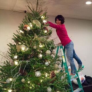 EvangelWorship volunteers decorating our church for Christmas