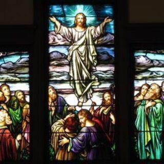 Ascension stained-glass window