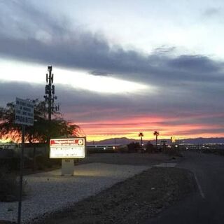 Wagonwheel MBC sign at night