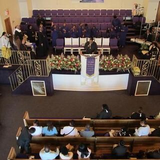 Sunday worship at Pilgrim Cathedral of Harlem