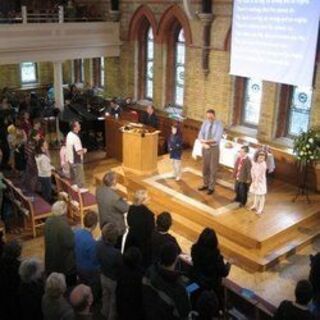 Sunday worship at Christ Church Bromley