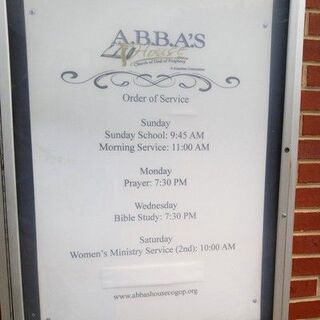 A.B.B.A.'s House Order of Services