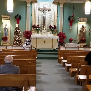 The sanctuary at Christmas - photo courtesy of Thomas Korynta