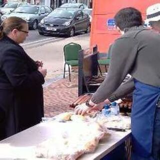 Fun Day BBQ March 2010, serving passersby on East Barnet Road