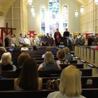 Father's Day blessing at Nichols Hills United Methodist Church.