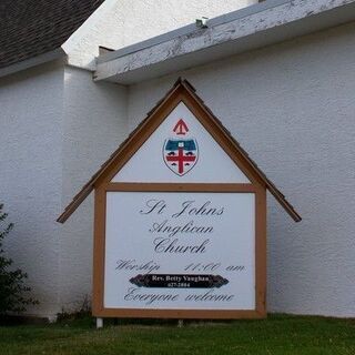 St. John's Anglican Church Pincher Creek sign