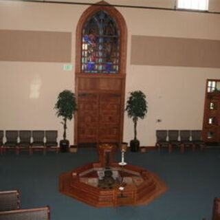 Back of Church - Baptismal Font