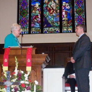 Rev. Judy Bowling is installed as Moderator of Presbytery