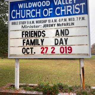 Our church sign