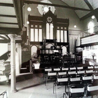 Inside the old  church