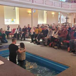 Morning Service and baptism