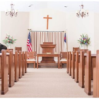 Inside the Sanctuary at Bethel Church of Christ in Morganton, NC