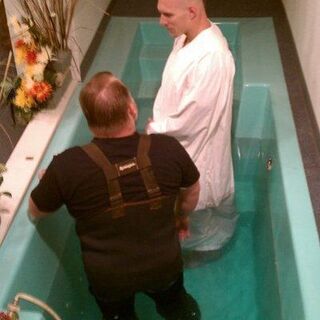 Water baptism at Argyle CoC