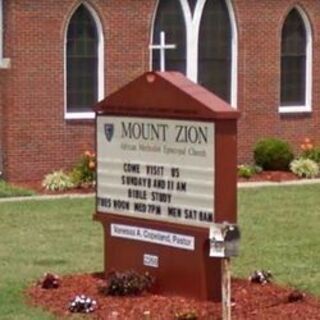 Mt. Zion AME Church sign