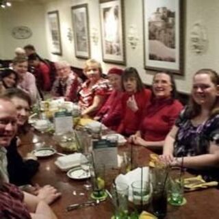 Celebrating Love as a church family at Olive Garden!