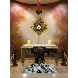 Tabernacle and Altar inside of Our Lady of Guadalupe Chapel