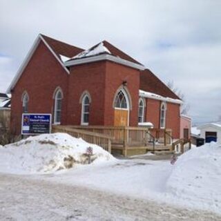 St. Paul's United Church Cochrane in winter