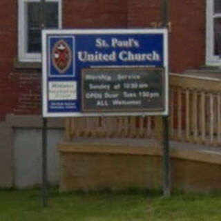 St. Paul's United church sign