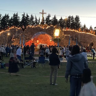 Candlelight procession 2022 at the annual Skaro Pilgrimage in Alberta