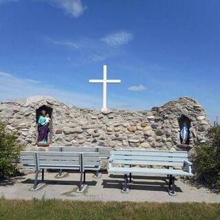 Outdoor Mass around the Grotto