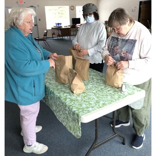 Packing Love Bags for the homeless