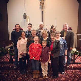 White Family Christmas Eve at Midnight Mass, St. William Laud Episcopal Church - photo courtesy of Shelby Rust