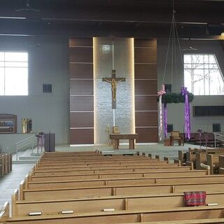 The sanctuary at St. Mary Church