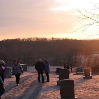 Easter Sunrise service at the Upper Keene Cemetery