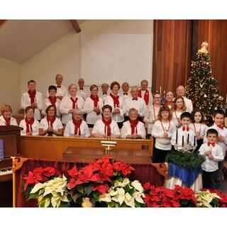 Celebrating Advent as we prepare for Christmas.  Blessed by our children and our choir.