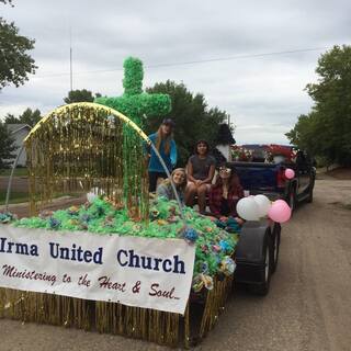 Irma United Church float - Irma Days parade 2017