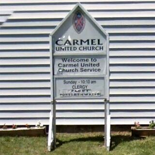 Carmel United Church sign