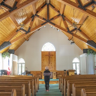 Shaver Lake church interior - photo courtesy of roger chen