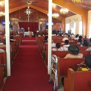 Sunday service at Ebenezer Methodist Church, Saint Croix, USVI