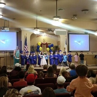 Guiding Light Christian Education Center students having their graduation at GGC