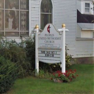 Peoples United Methodist Church sign