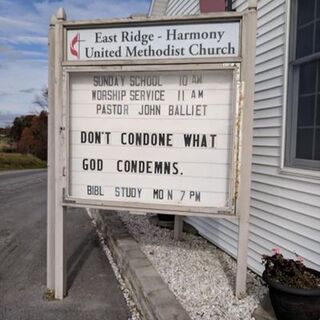 East Ridge-Harmony United Methodist Church sign