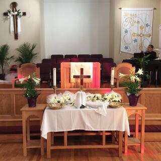 The sanctuary at Easter