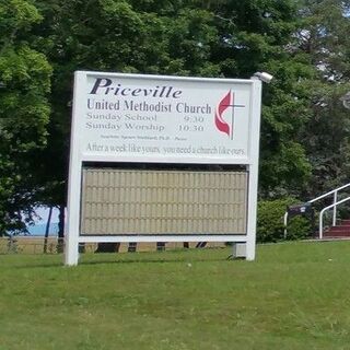 Priceville United Methodist Church sign