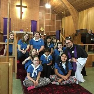 Girl Guide Sunday at Christ Church, Russell