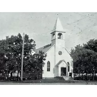 Zoar Presbyterian Church’s old sanctuary in 1944