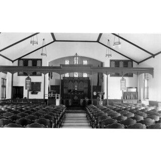 The nave and sanctuary pre-1951.