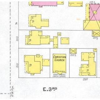 1903 map showing the location of FCC’s first building