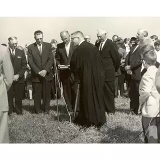 Groundbreaking for church at current location 805 Garfield Avenue, Farnhamville